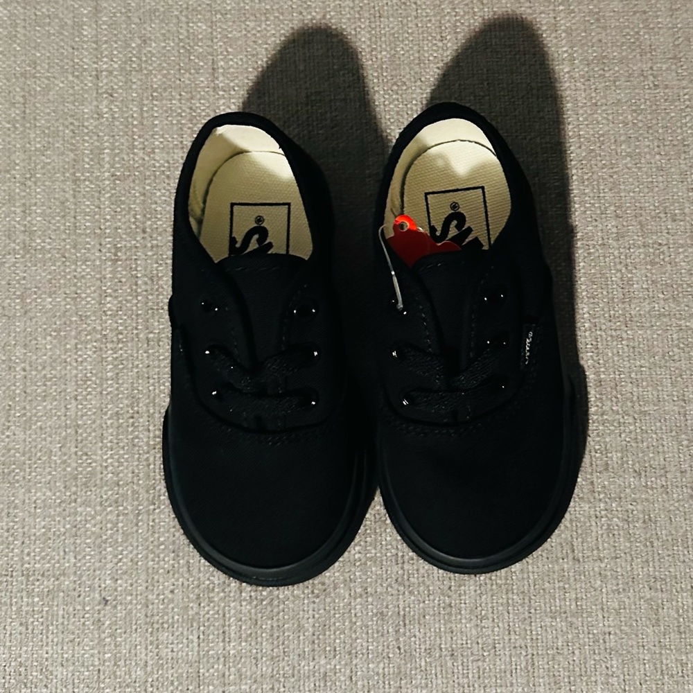 Vans Toddler Authentic Shoe, Size 5.5, Black - Picture 3 of 5